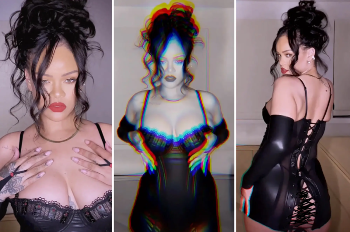 Rihanna Tampak Menakjubkan Dalam Lingerie Kulit Bertali Dari Savage X Fenty