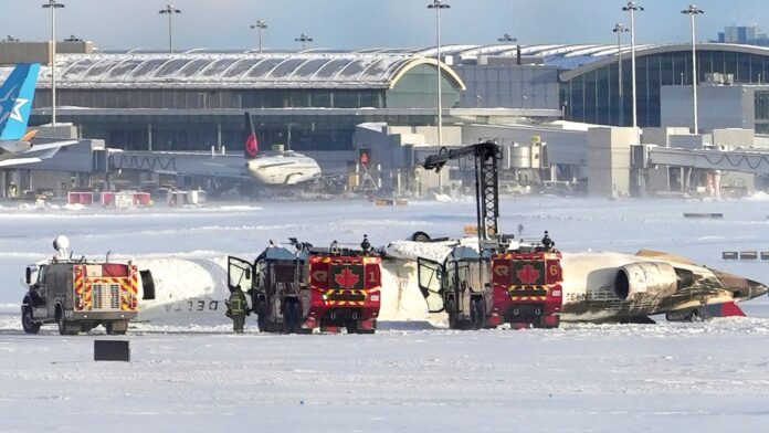 Toronto Plane Crash Leaves 18 Injured As Aircraft Flips On Runway - SurgeZirc UK